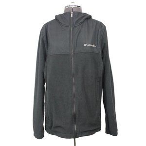 Columbia men's full zip hooded‎ hybrid fleece jacket S